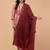 Aari embroidered border woollen shawl