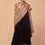 Floral woven design acrylic shawl