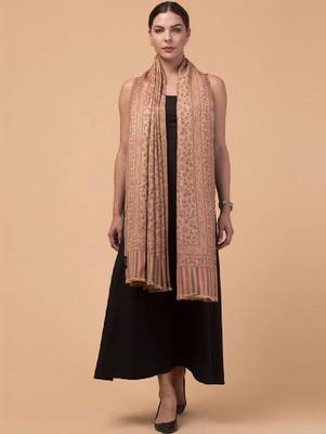 Floral woven design acrylic shawl 4