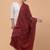 Floral woven design beads and stones woollen shawl