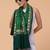 Floral aari embroidered acrylic woollen shawl