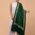 Floral aari embroidered acrylic woollen shawl