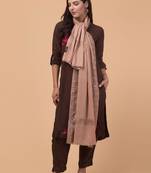Floral woven design woollen shawl