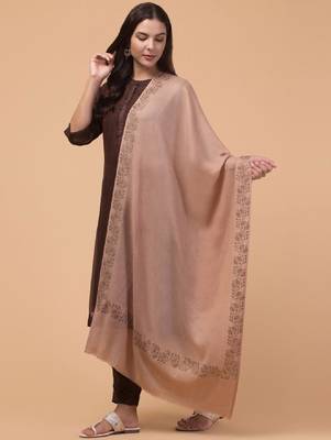 Floral woven design woollen shawl 3