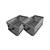 Grey & black 2 pieces multi-utility wardrobe organizers