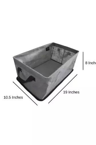 Grey & black 2 pieces multi-utility wardrobe organizers