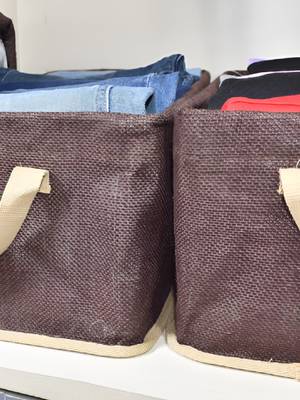 Brown 3 pieces multi-utility wardrobe organizers 3