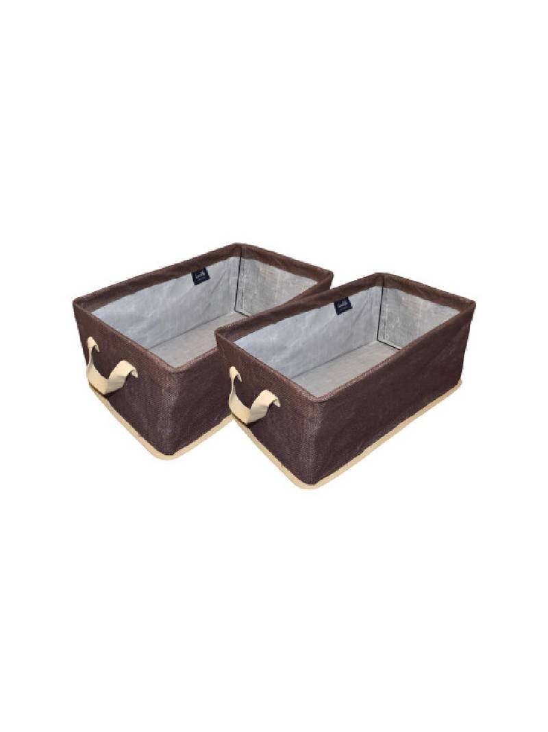 Brown 2 pieces multi-utility organisers