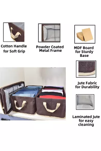 Blue 3 pieces multi-utility organisers