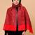 Floral woven design wool shawl