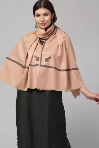 Paisley embroidered pasmina shawl