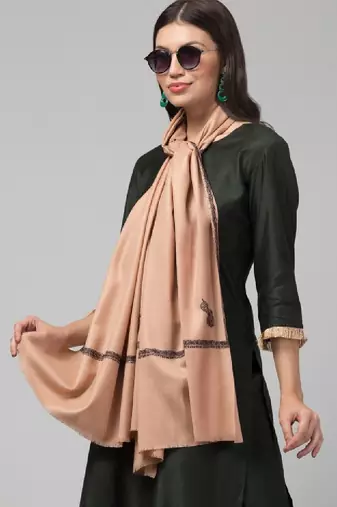 Paisley embroidered pasmina shawl