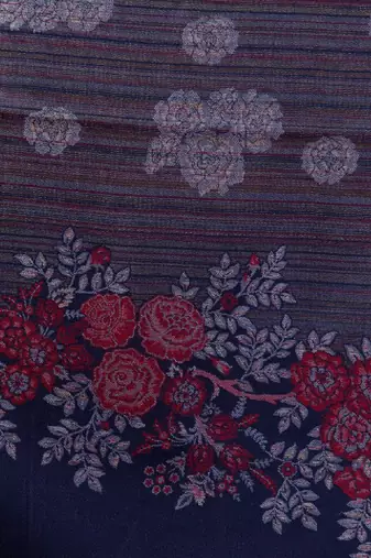 Floral printed pashmina style woolen shawl