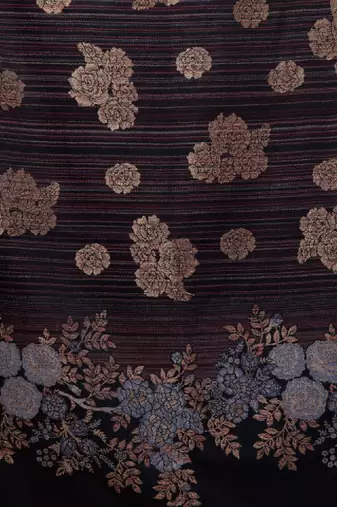 Floral woven design woollen shawl