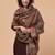 Women ethnic motifs woven-design wollen shawl