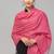 Embroidered wool shawl