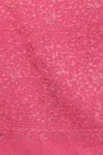 Embroidered wool shawl