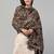 Women embroidered velvet shawl