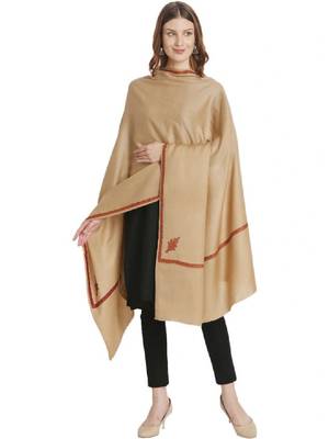Women ethnic motifs embroidered shawl 2