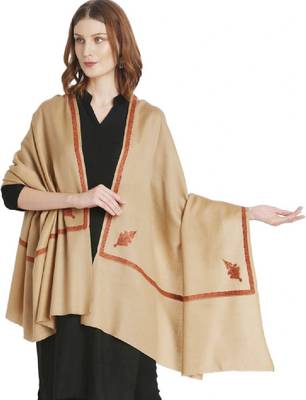 Women ethnic motifs embroidered shawl 3