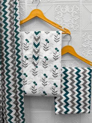 printed cotton unstitched dress material 1