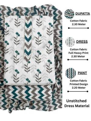printed cotton unstitched dress material 4