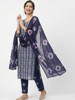 printed cotton unstitched dress material 3