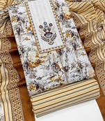 printed cotton unstitched dress material
