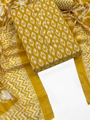 printed cotton unstitched dress material 2