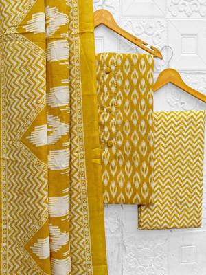 printed cotton unstitched dress material 4