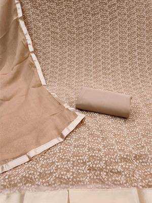 embroidered cotton unstitched dress material 3