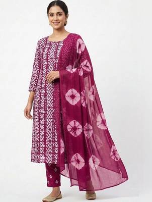 printed cotton unstitched dress material 2
