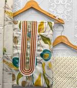printed cotton unstitched dress material