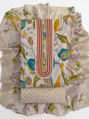 printed cotton unstitched dress material 3