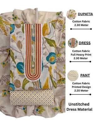 printed cotton unstitched dress material 4