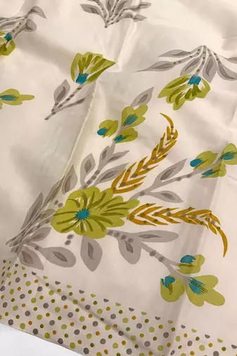 printed cotton unstitched dress material