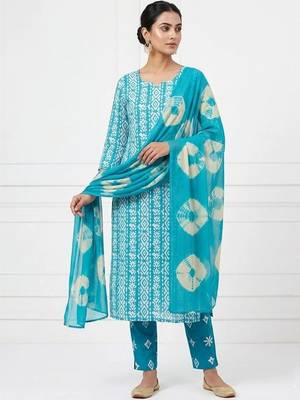 printed cotton unstitched dress material 1