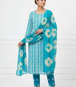 printed cotton unstitched dress material