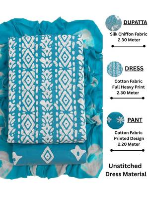 printed cotton unstitched dress material 5