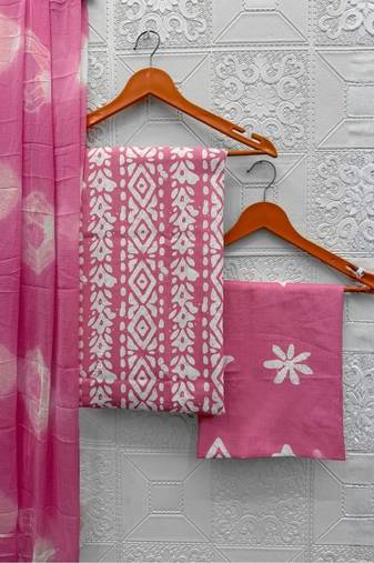 printed cotton unstitched dress material
