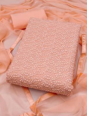 embroidered cotton unstitched dress material 1