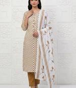 printed cotton unstitched dress material
