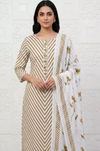 printed cotton unstitched dress material