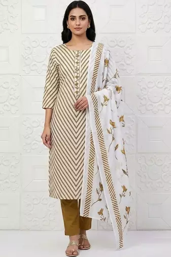 printed cotton unstitched dress material