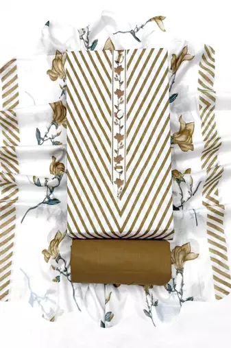 printed cotton unstitched dress material