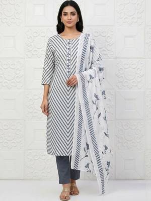 printed cotton unstitched dress material 2