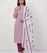 printed cotton unstitched dress material