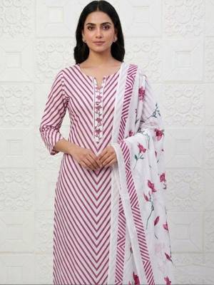 printed cotton unstitched dress material 3
