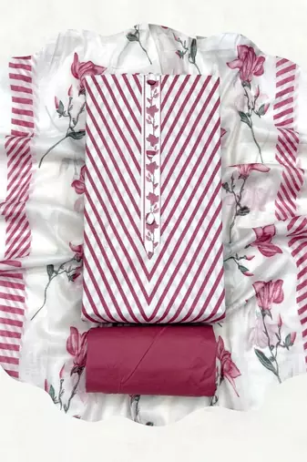 printed cotton unstitched dress material