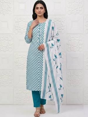 printed cotton unstitched dress material 1